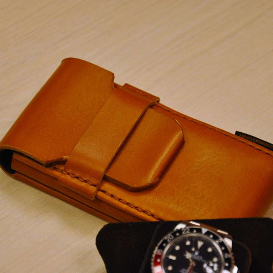 Horloge pouch Bridle Leder 1 horloge Old Fashioned Luxury
