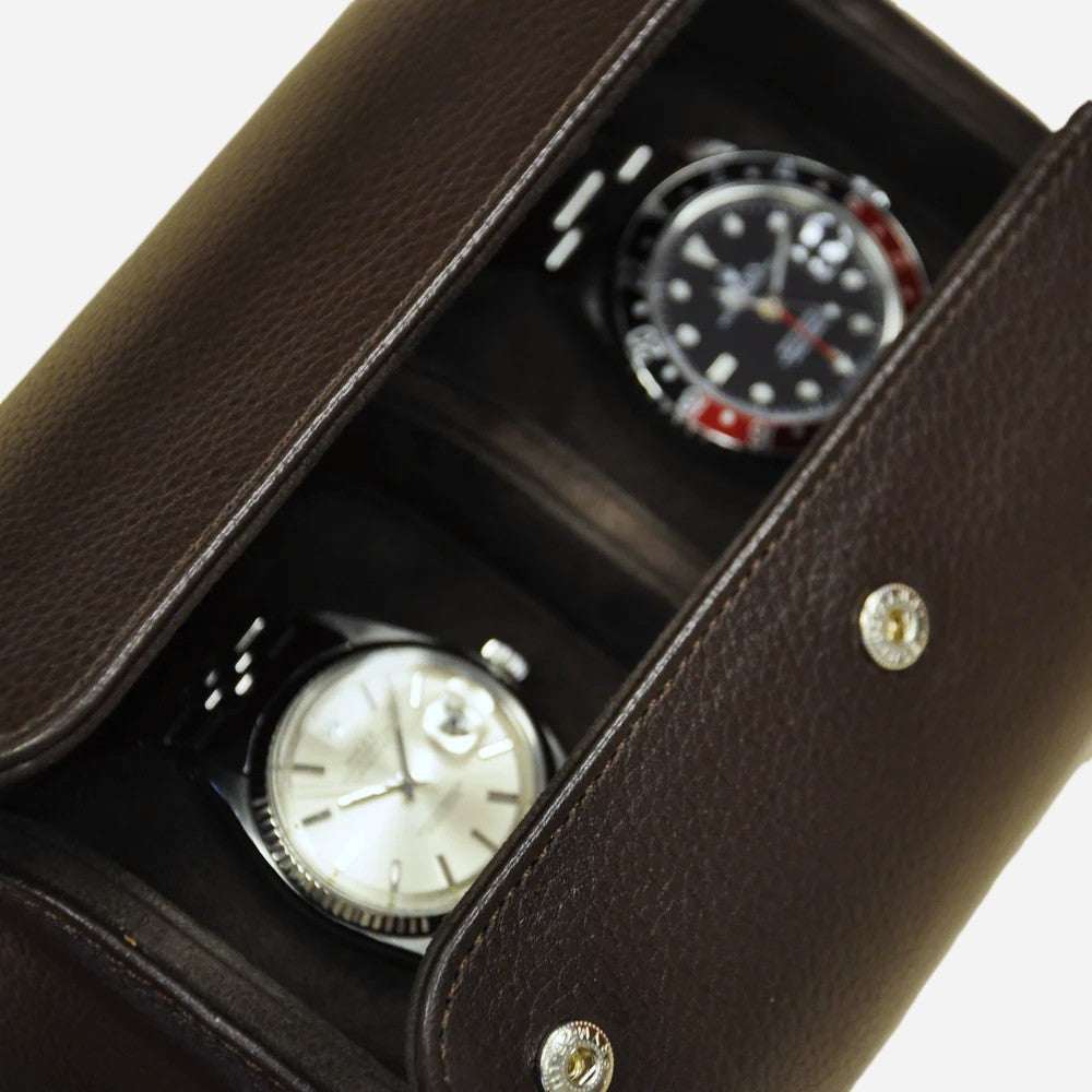 Horlogerol Leder 2 horloges Old Fashioned Luxury