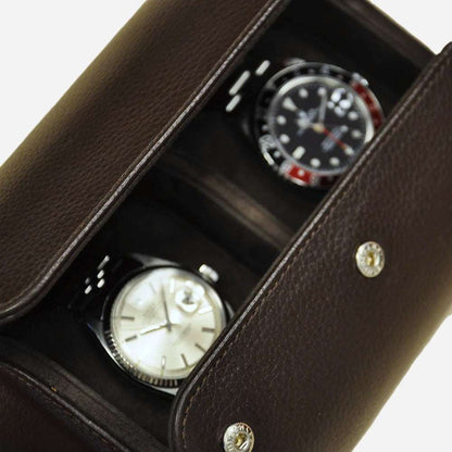 Horlogerol Leder 2 horloges Old Fashioned Luxury
