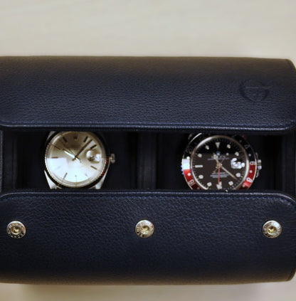 Horlogerol Leder 2 horloges Old Fashioned Luxury - Horlogerieshop.nl