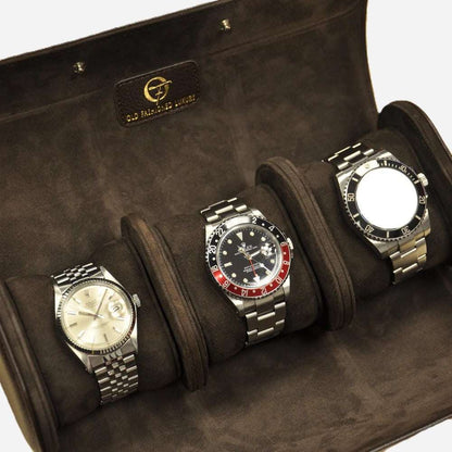Horlogerol Leder 3 horloges Old Fashioned Luxury