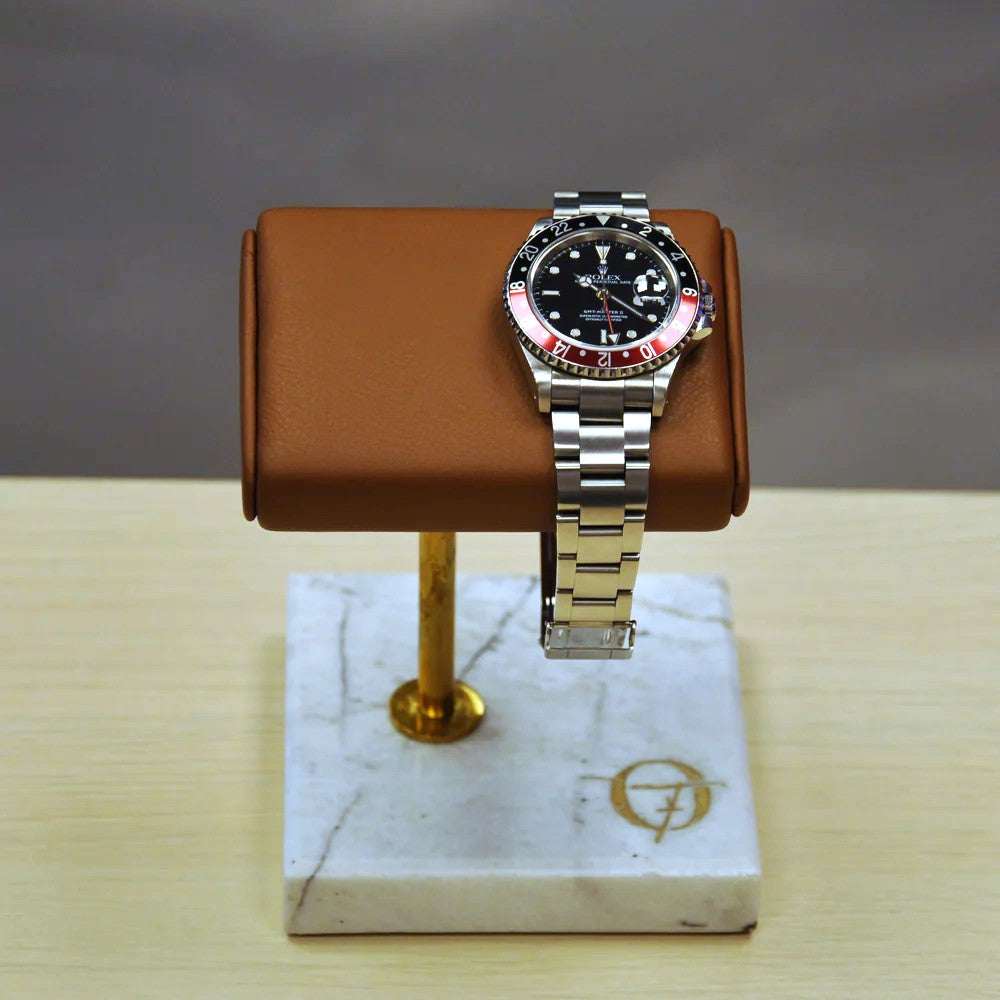 Horlogestandaard Marmer 1 horloge Leder Old Fashioned Luxury