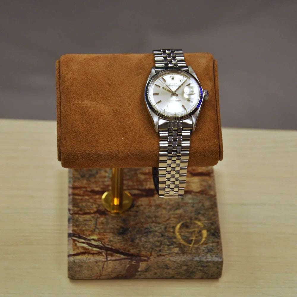 Horlogestandaard Marmer 1 horloge Leder Old Fashioned Luxury
