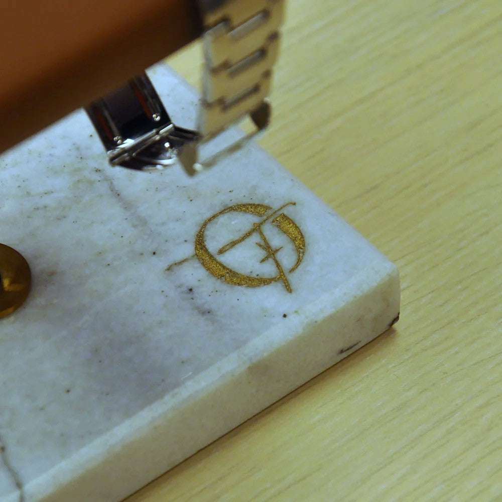 Horlogestandaard Marmer 1 horloge Leder Old Fashioned Luxury