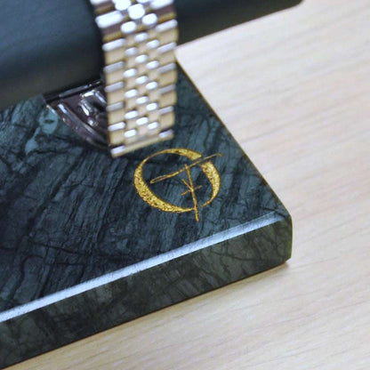 Horlogestandaard Marmer 1 horloge Leder Old Fashioned Luxury