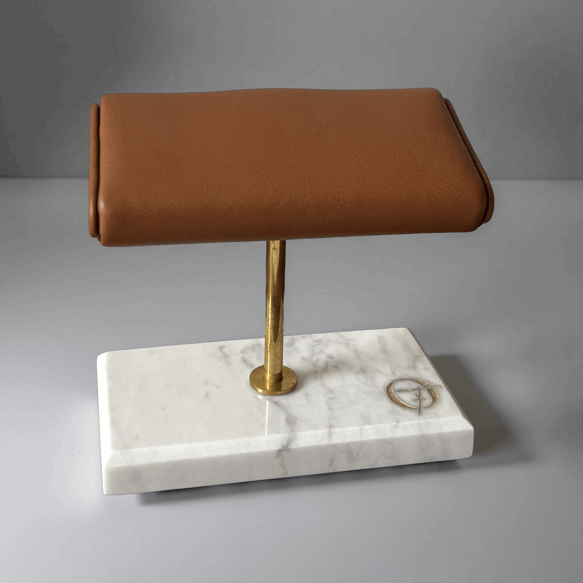 Horlogestandaard Marmer 2 horloges Leder Old Fashioned Luxury