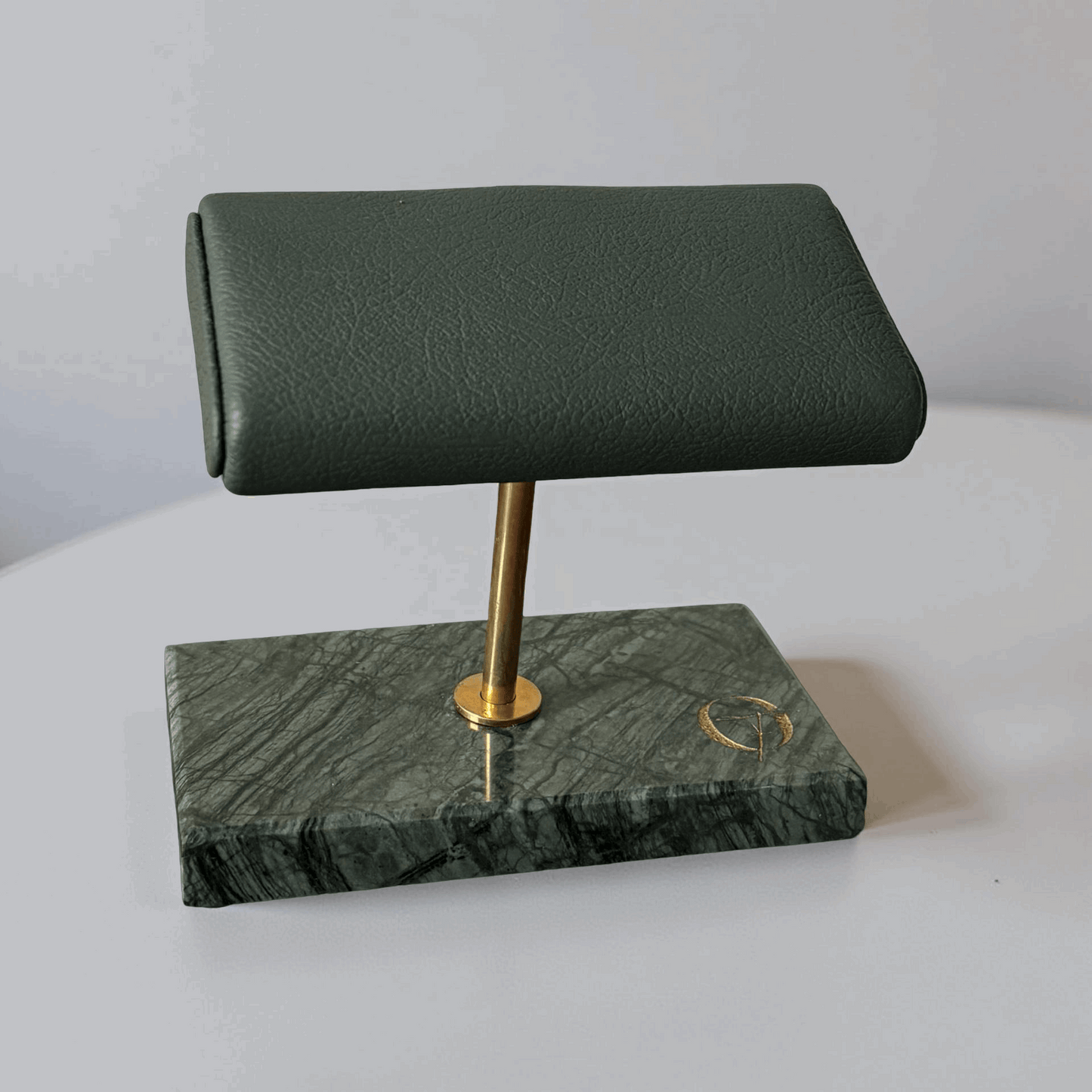 Horlogestandaard Marmer 2 horloges Leder Old Fashioned Luxury