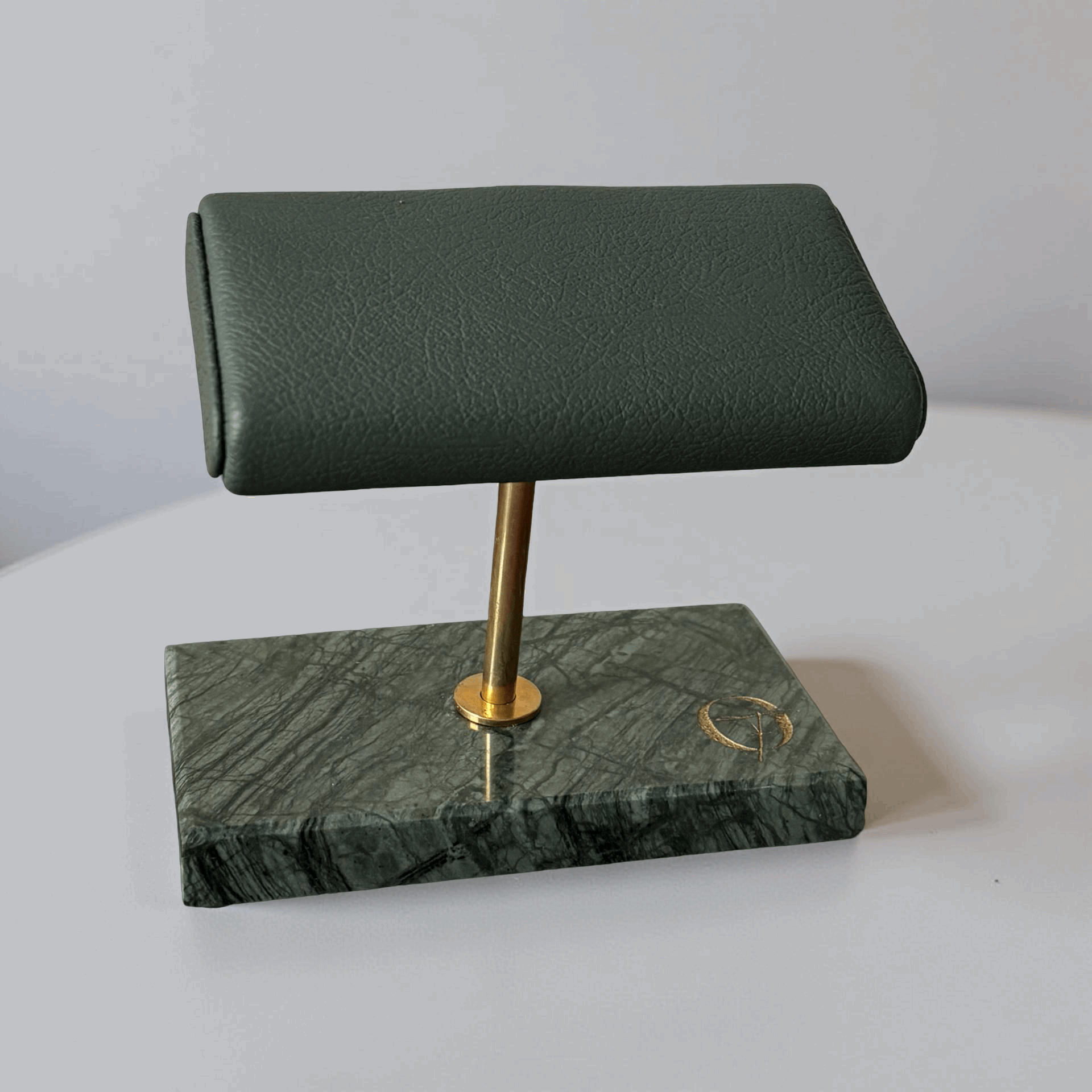 Horlogestandaard Marmer 2 horloges Leder Old Fashioned Luxury