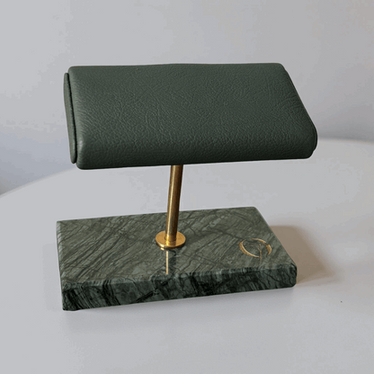 Horlogestandaard Marmer 2 horloges Leder Old Fashioned Luxury