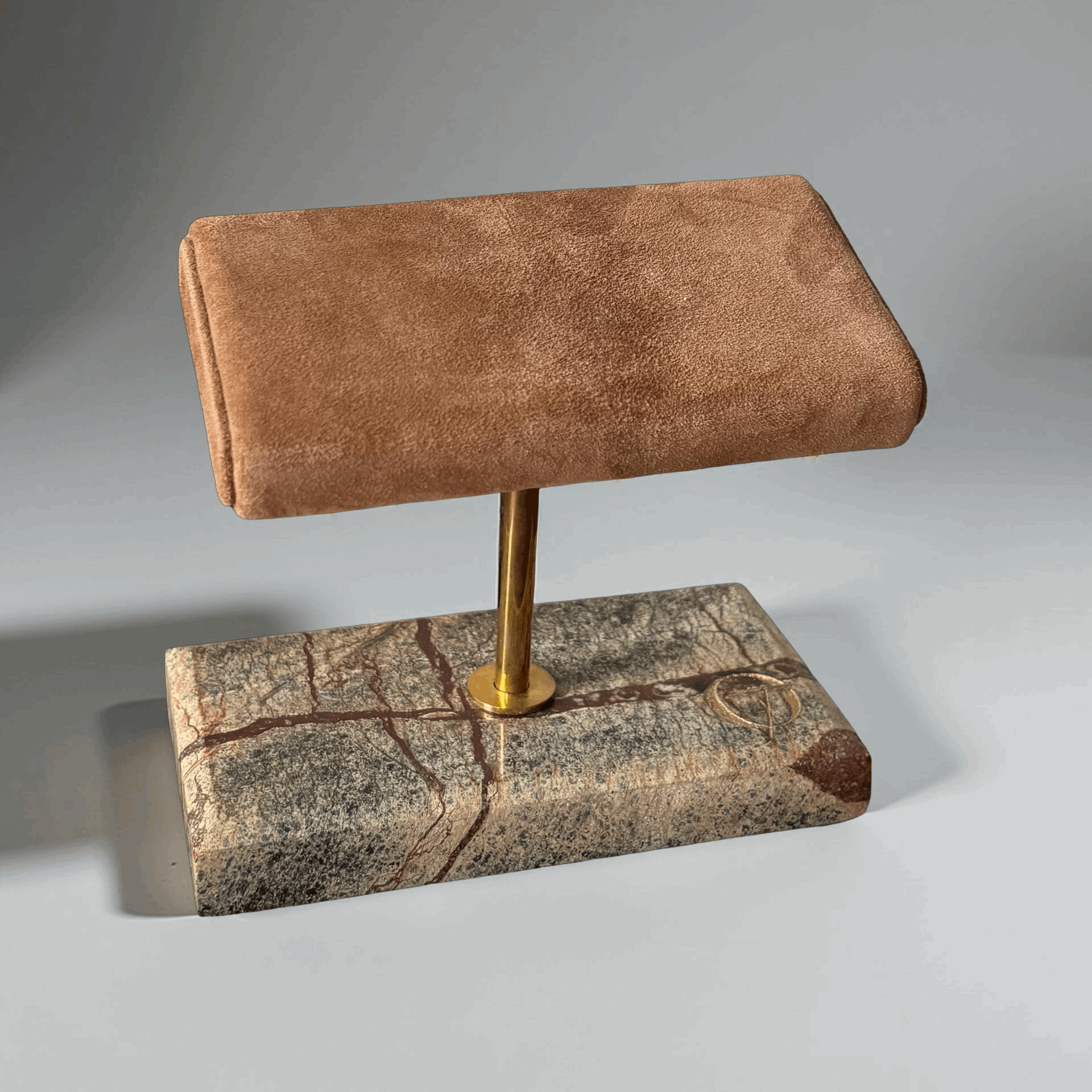 Horlogestandaard Marmer 2 horloges Leder Old Fashioned Luxury