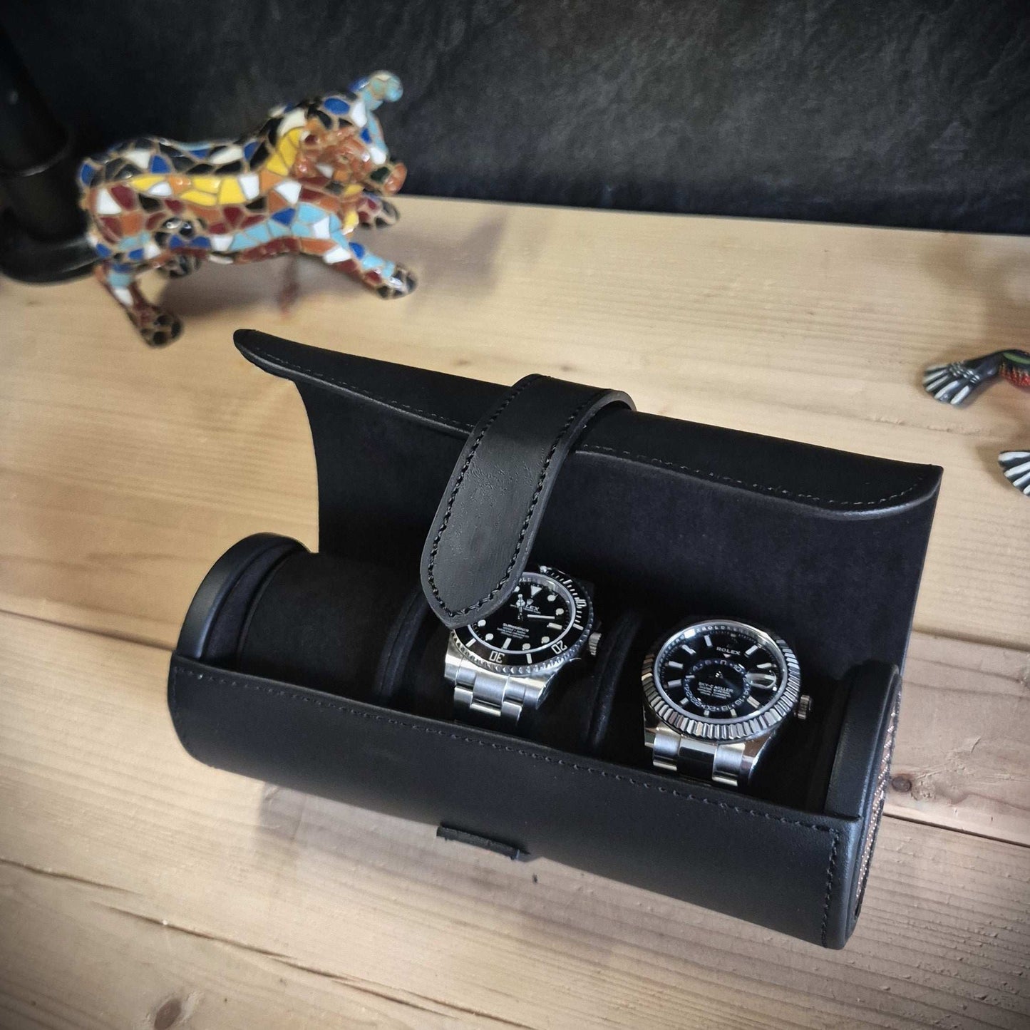 Horlogrol Axis 3 horloges Wolf 1834 - Horlogerieshop.nl