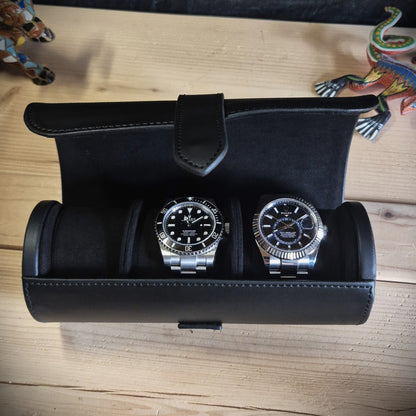 Horlogrol Axis 3 horloges Wolf 1834 - Horlogerieshop.nl
