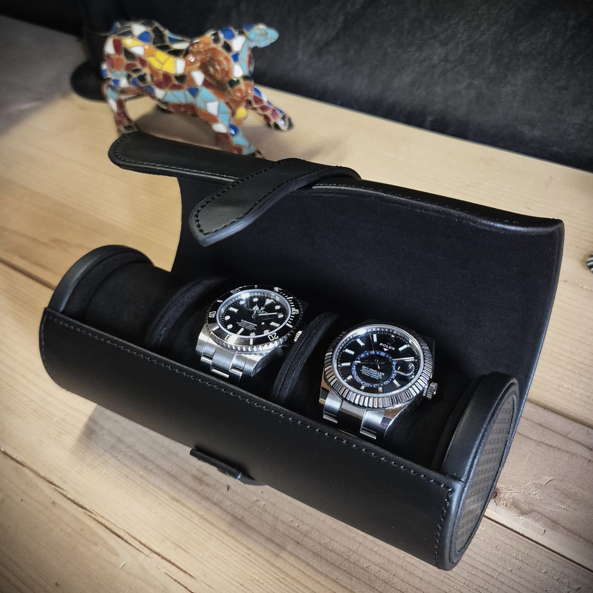 Horlogrol Axis 3 horloges Wolf 1834 - Horlogerieshop.nl