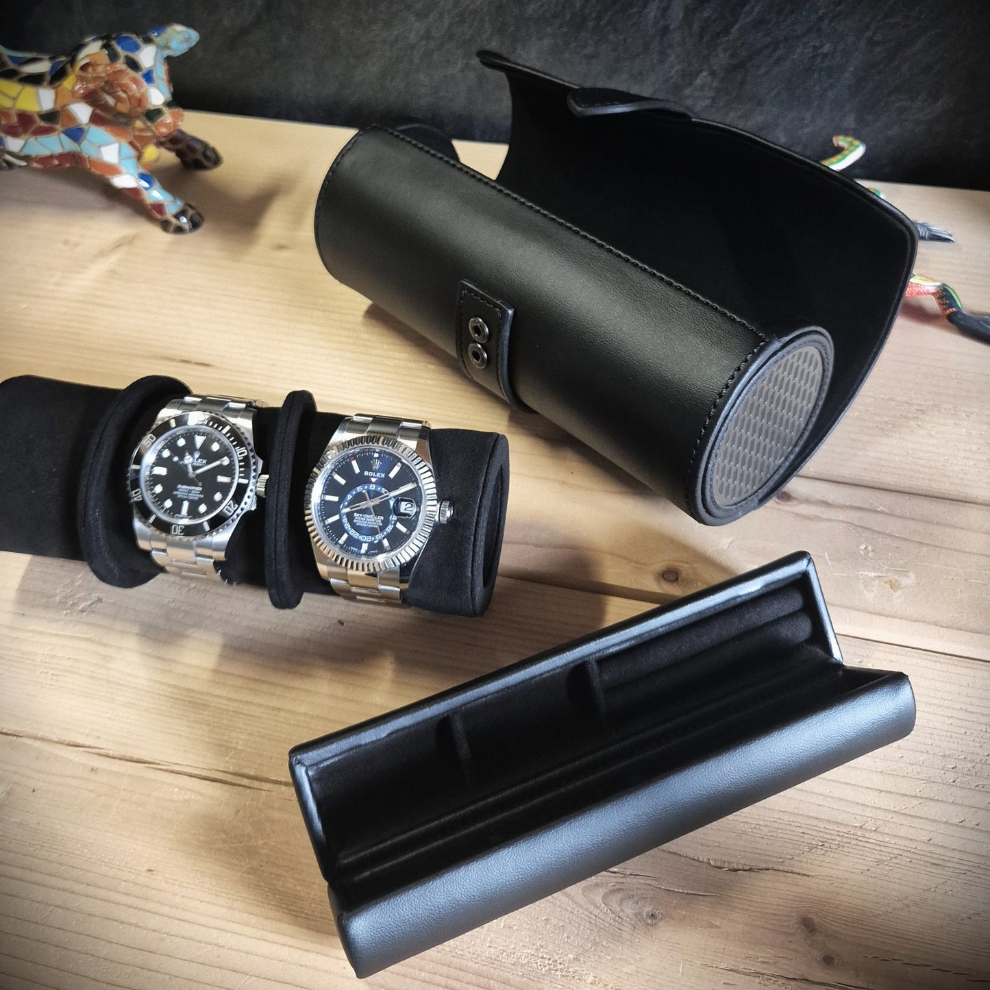 Horlogrol Axis 3 horloges Wolf 1834 - Horlogerieshop.nl