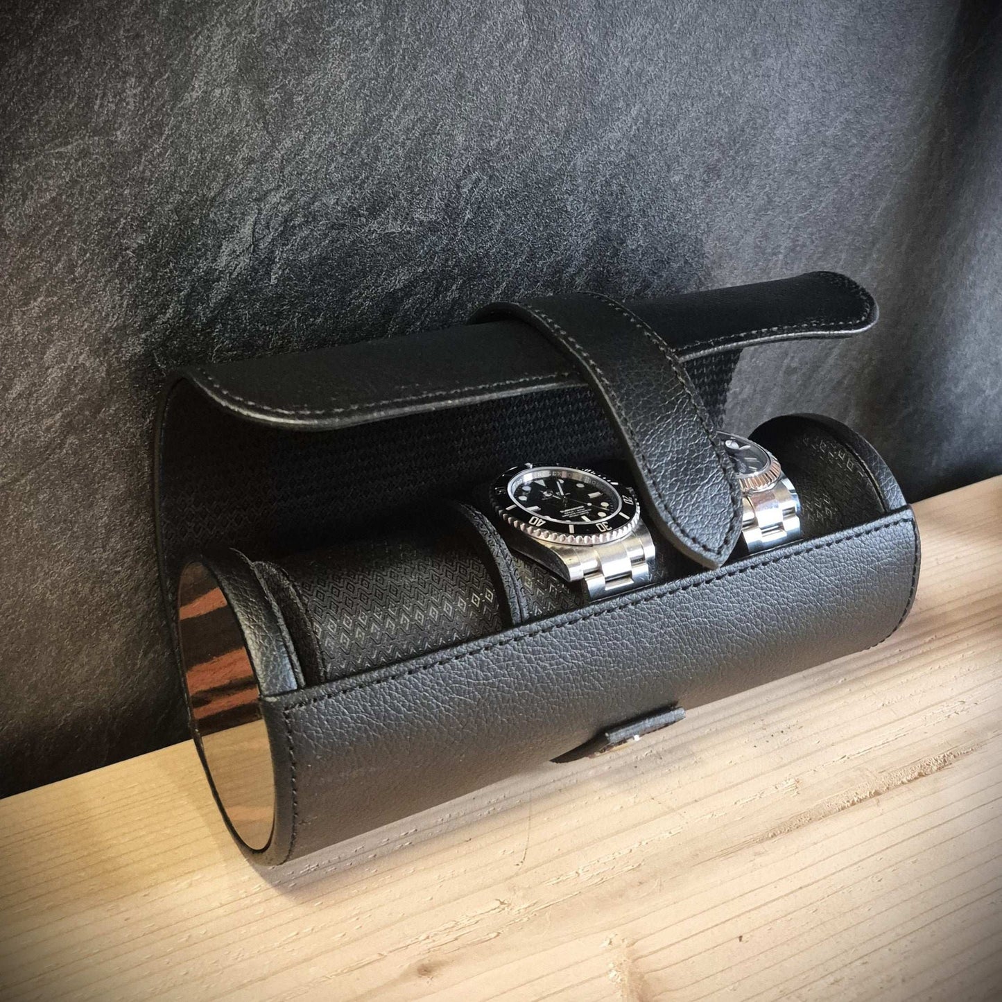 Horlogrol Roadster 3 horloges Wolf 1834 - Horlogerieshop.nl