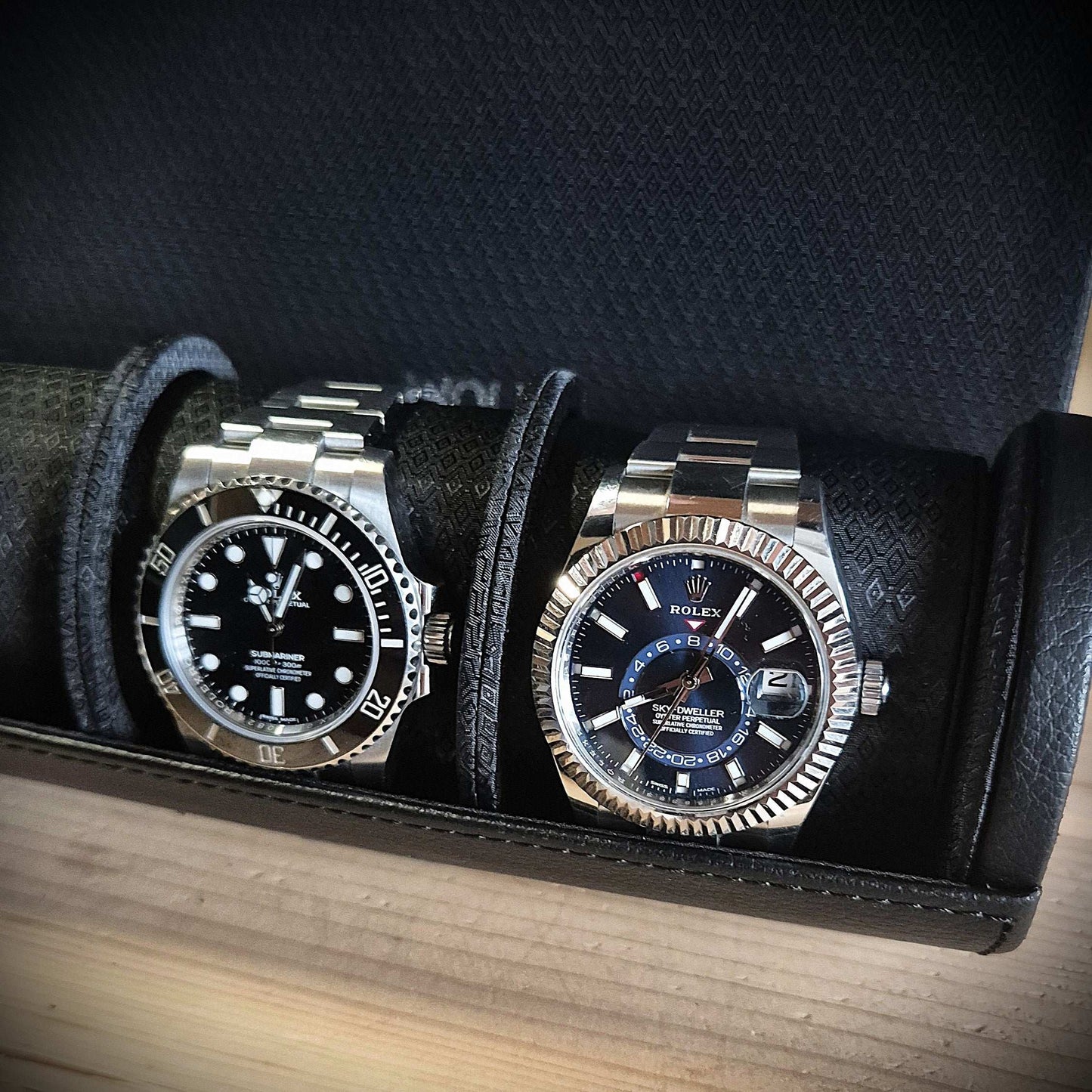 Horlogrol Roadster 3 horloges Wolf 1834 - Horlogerieshop.nl