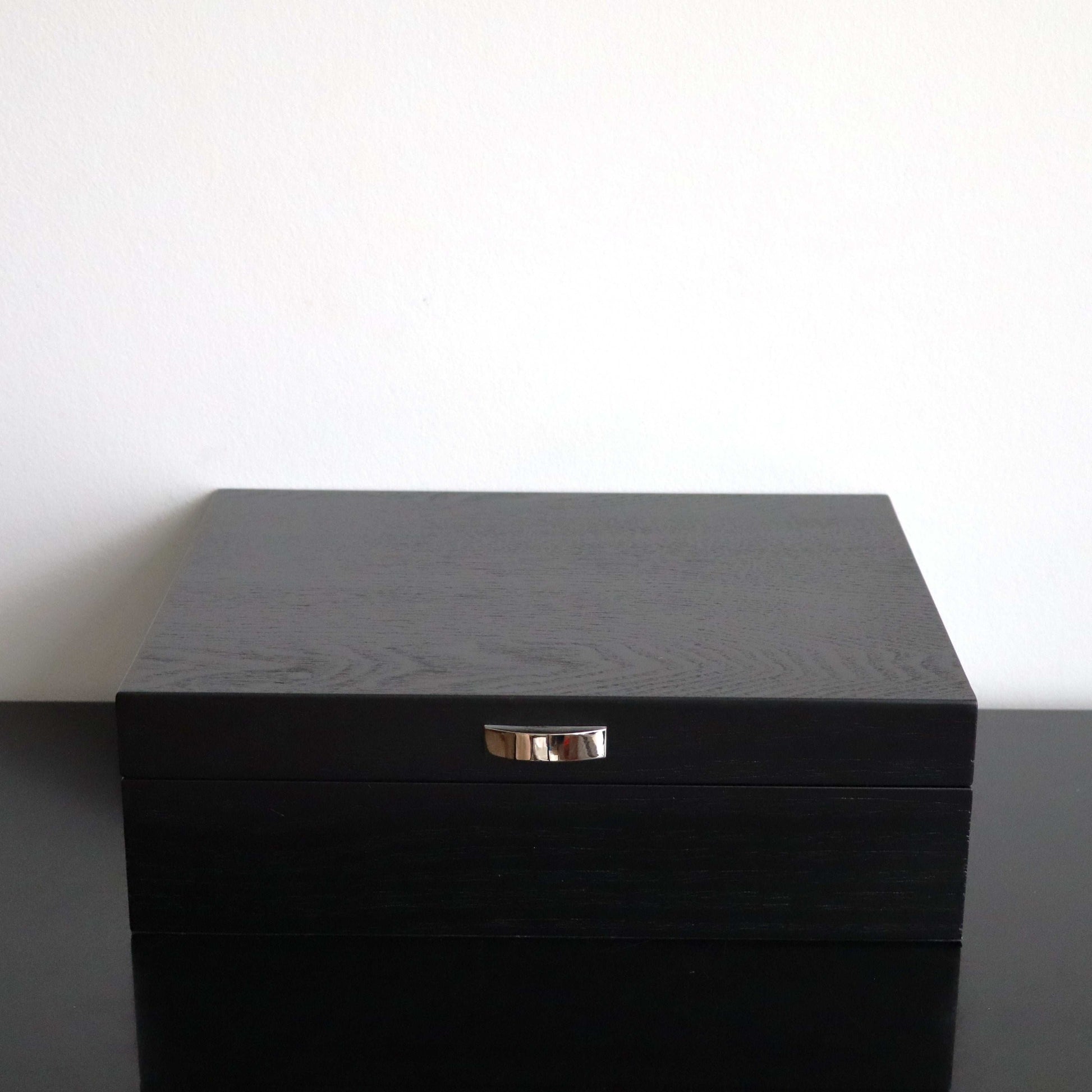 Horlogedoos Zwart Panga hout 8 Horloges
