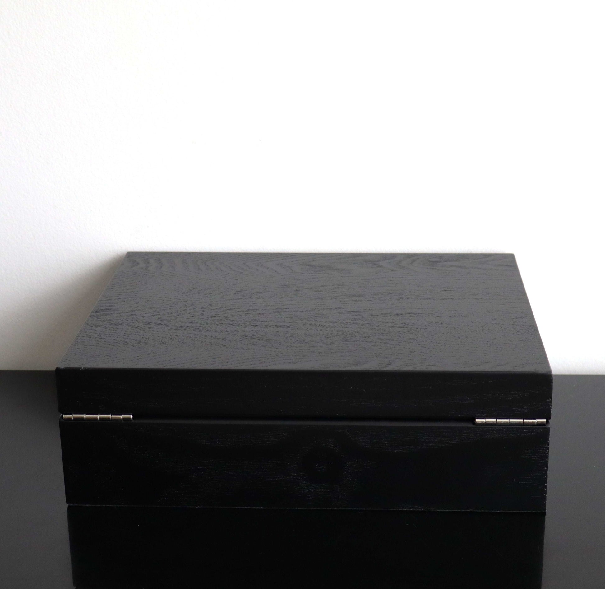 Horlogedoos Zwart Panga hout 8 Horloges