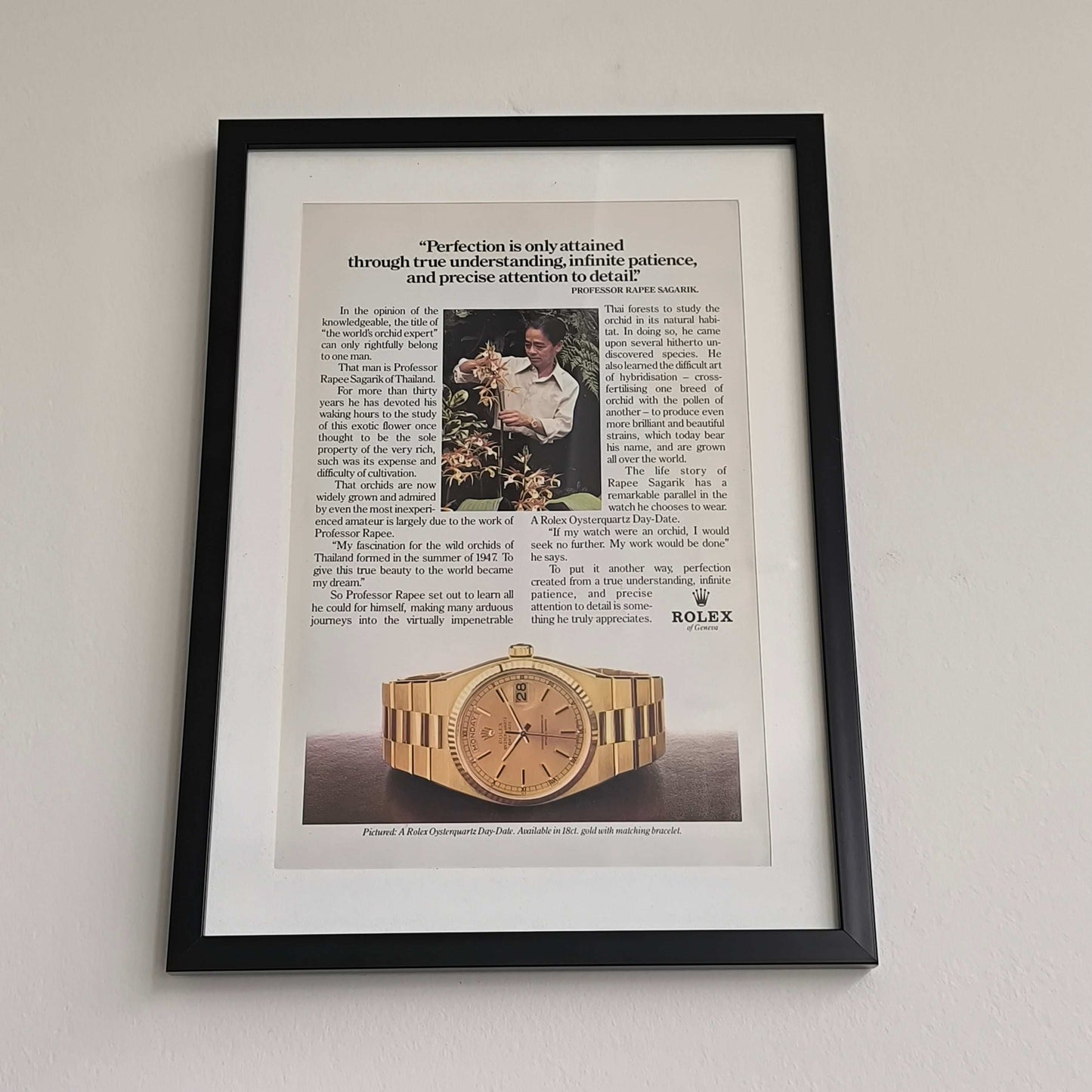 Vintage Rolex Oysterquartz Day-Date advertentie