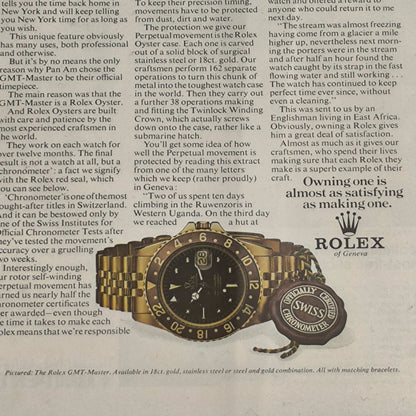 Vintage Rolex GMT-Master advertentie