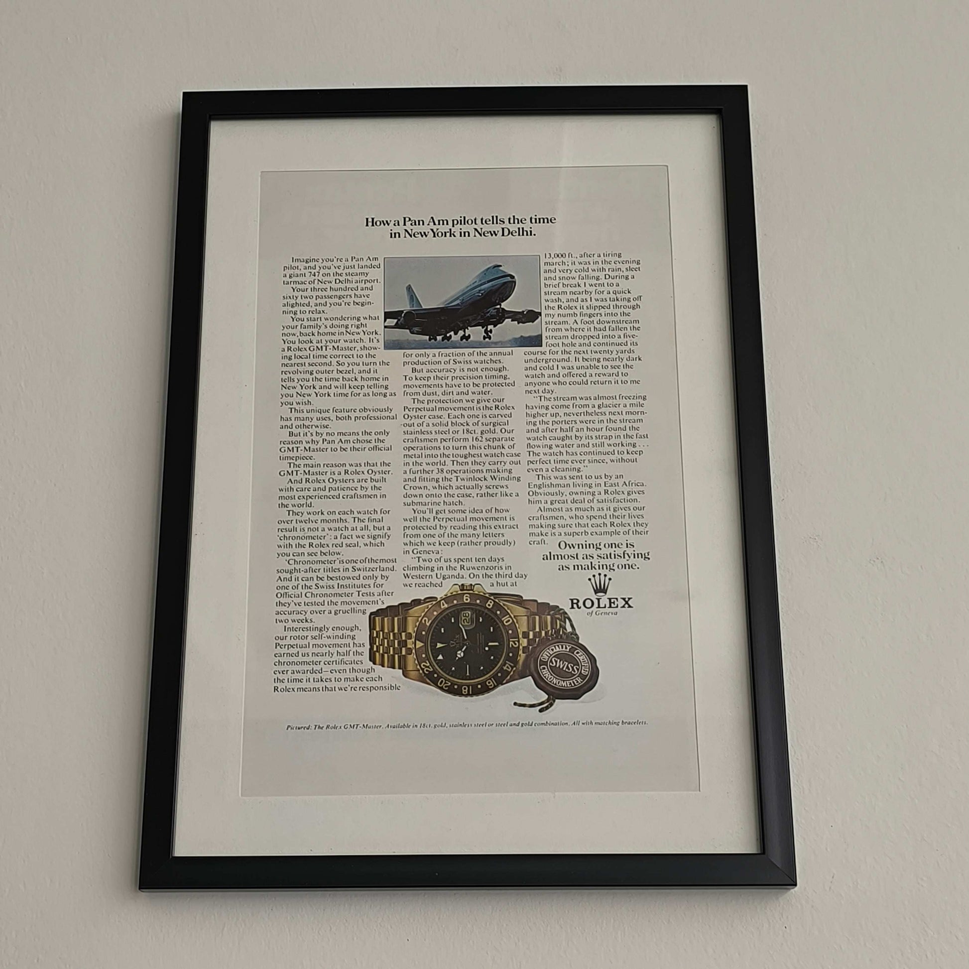 Vintage Rolex GMT-Master advertentie