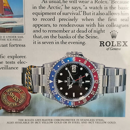 Vintage Rolex GMT-Master advertentie