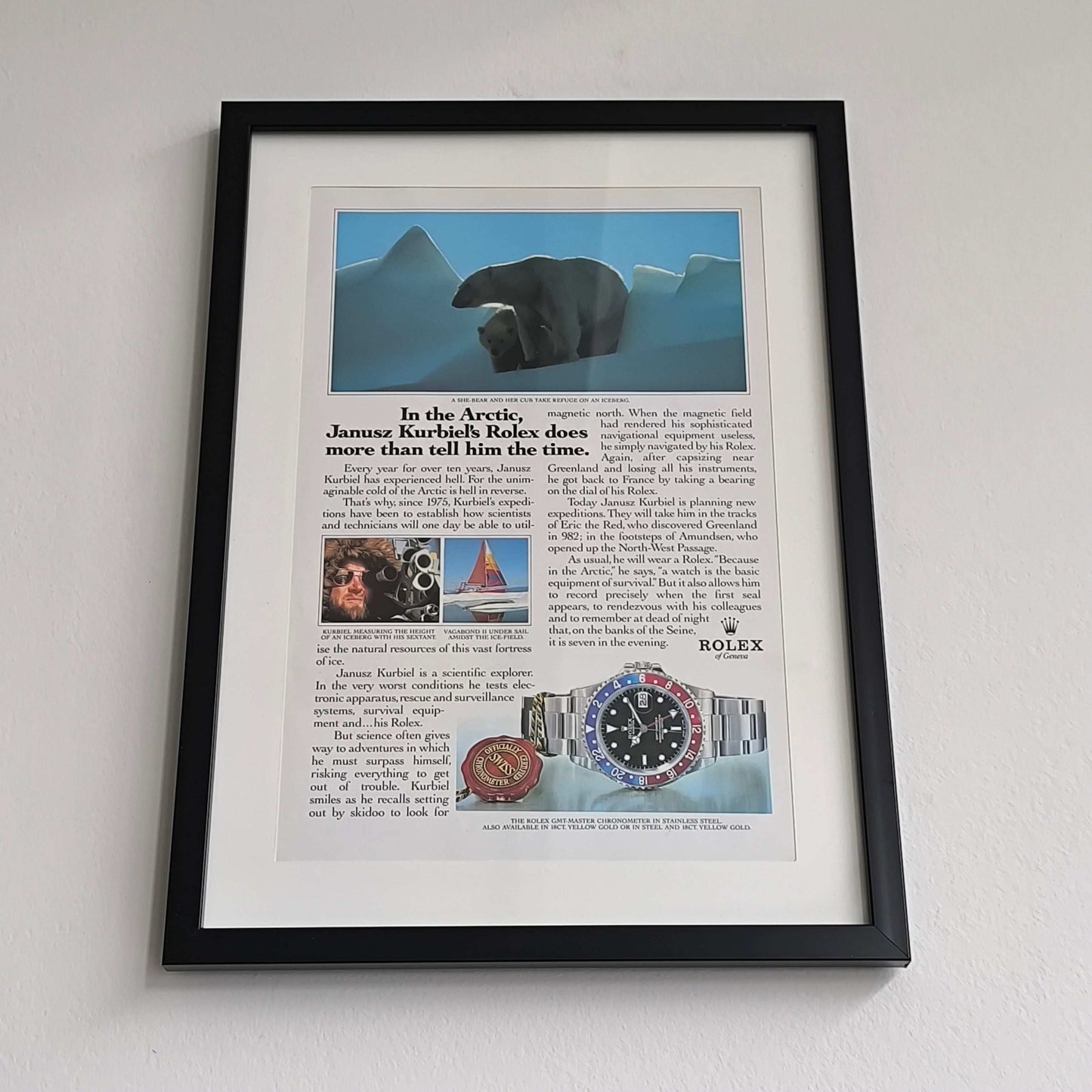 Vintage Rolex GMT-Master advertentie