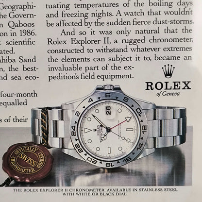 Vintage Rolex Explorer advertentie
