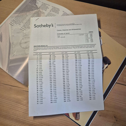 Sotheby's Clocks, Watches and Wristwatches | Amsterdam 7 juni 2005 - Horlogerieshop.nl