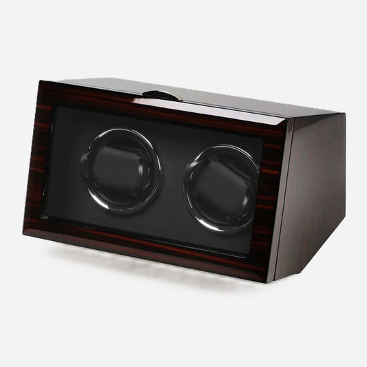 Watch Winder Ebony hout 2 Horloges Ashford & Rye