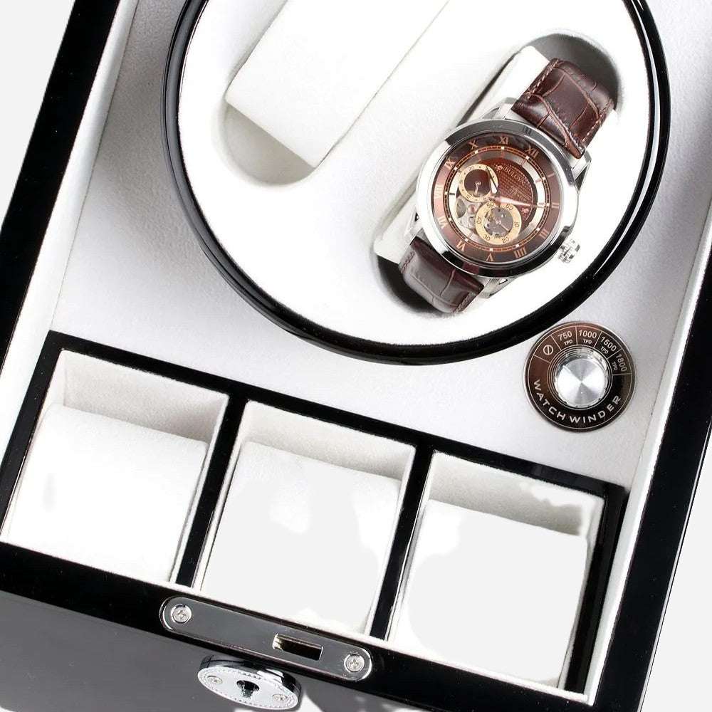 Watch Winder Pianolak hout 2+3 Horloges Ashford & Rye