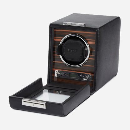 Watch winder Roadster 1 horloge Wolf 1834 - Horlogerieshop.nl