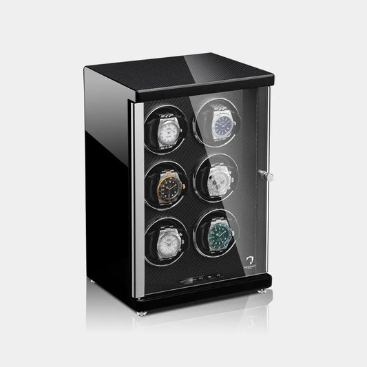Watch winder AMBIENTE Vertical 6 Horloges Modalo - Horlogerieshop.nl