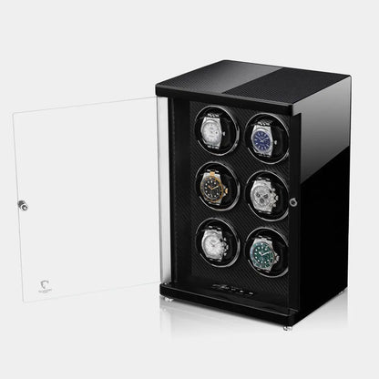Watch winder AMBIENTE Vertical 6 Horloges Modalo - Horlogerieshop.nl