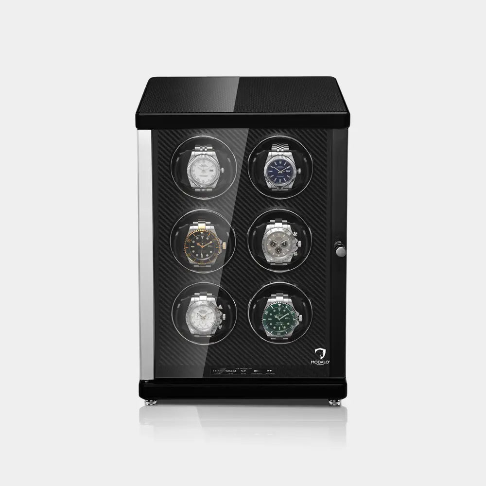 Watch winder AMBIENTE Vertical 6 Horloges Modalo - Horlogerieshop.nl