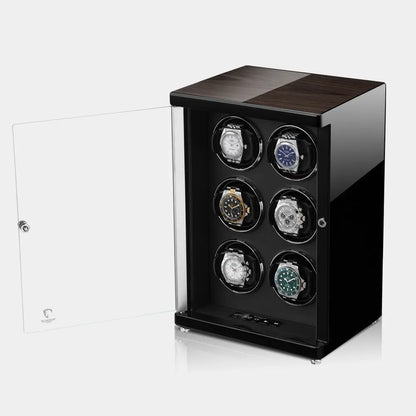 Watch winder AMBIENTE Vertical 6 Horloges Modalo - Horlogerieshop.nl