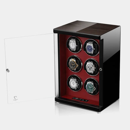 Watch winder AMBIENTE Vertical 6 Horloges Modalo - Horlogerieshop.nl