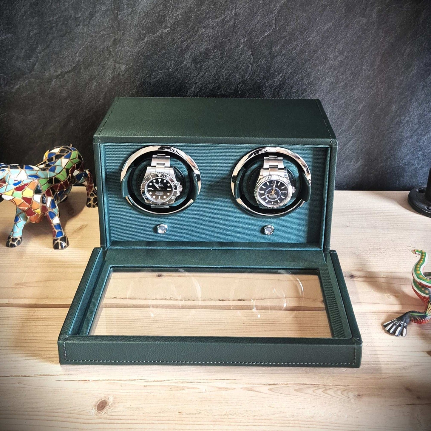 Watch winder Cub 2 horloges Wolf 1834 - Horlogerieshop.nl