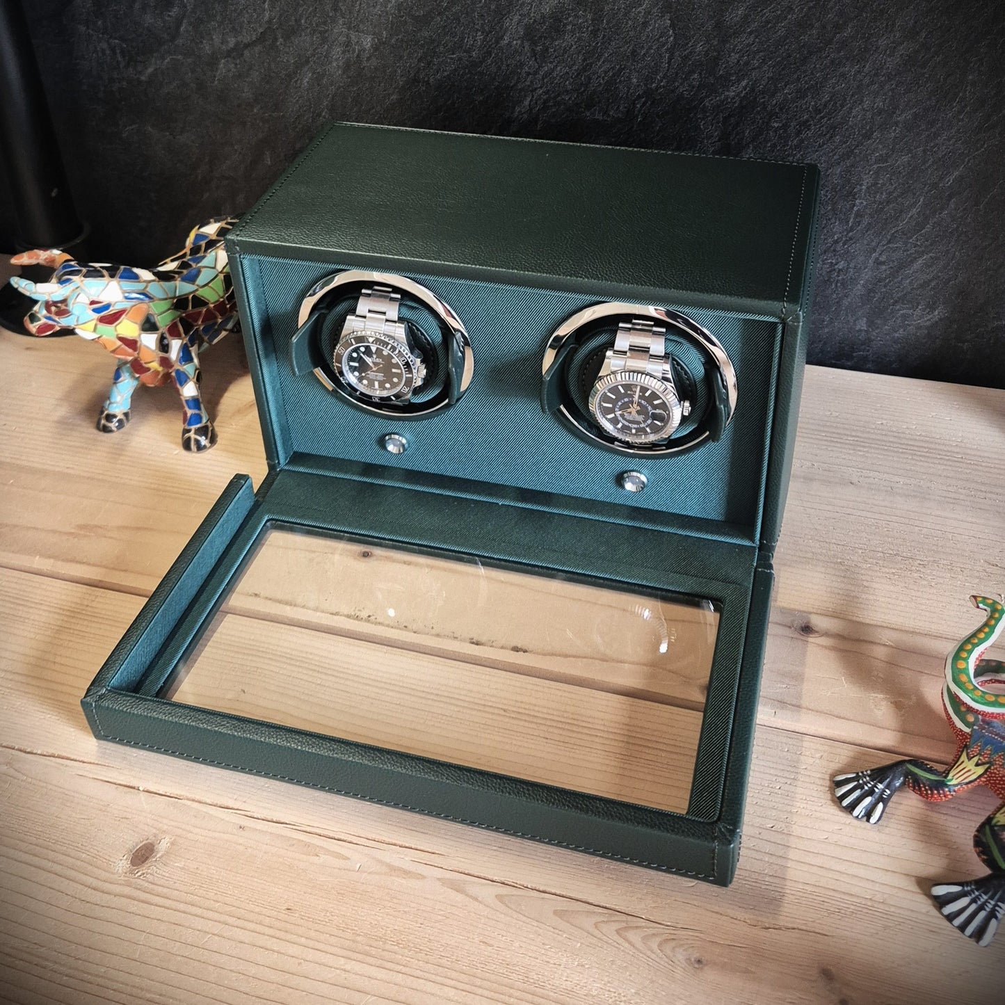 Watch winder Cub 2 horloges Wolf 1834 - Horlogerieshop.nl
