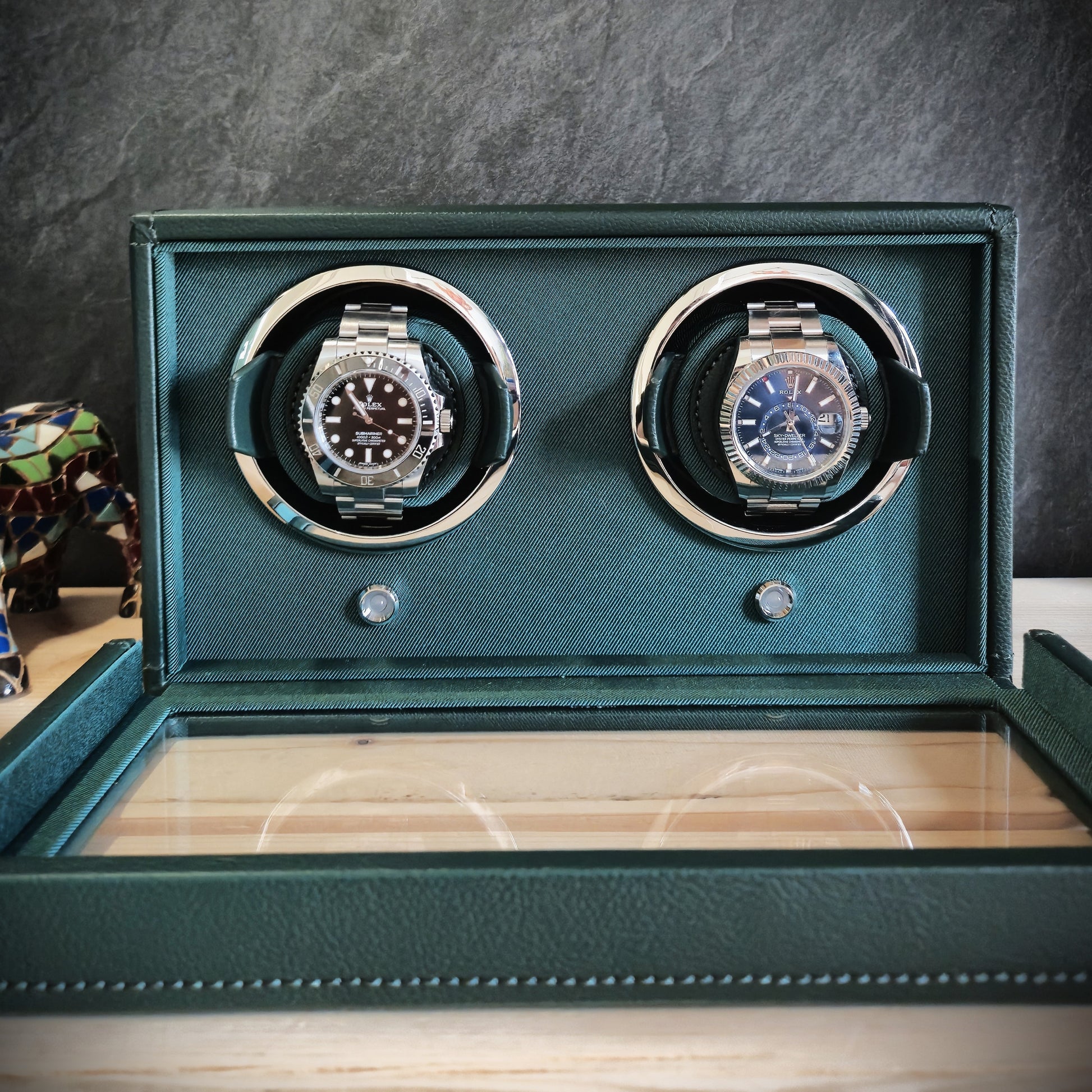 Watch winder Cub 2 horloges Wolf 1834 - Horlogerieshop.nl