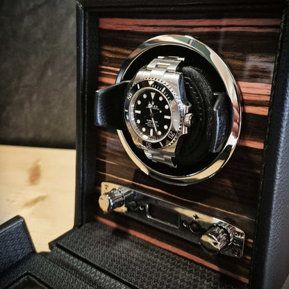 Watch winder Roadster 1 horloge Wolf 1834 - Horlogerieshop.nl