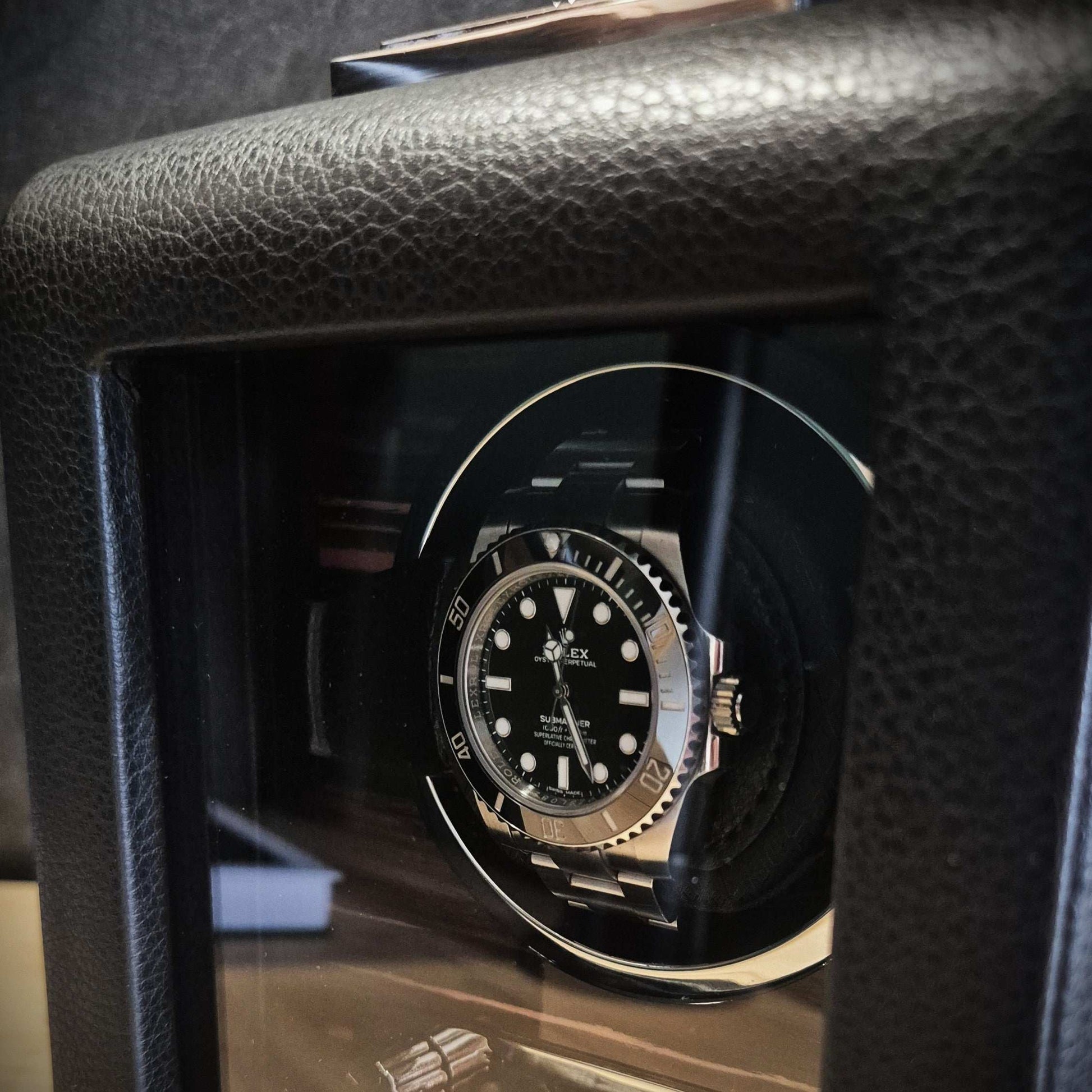 Watch winder Roadster 1 horloge Wolf 1834 - Horlogerieshop.nl
