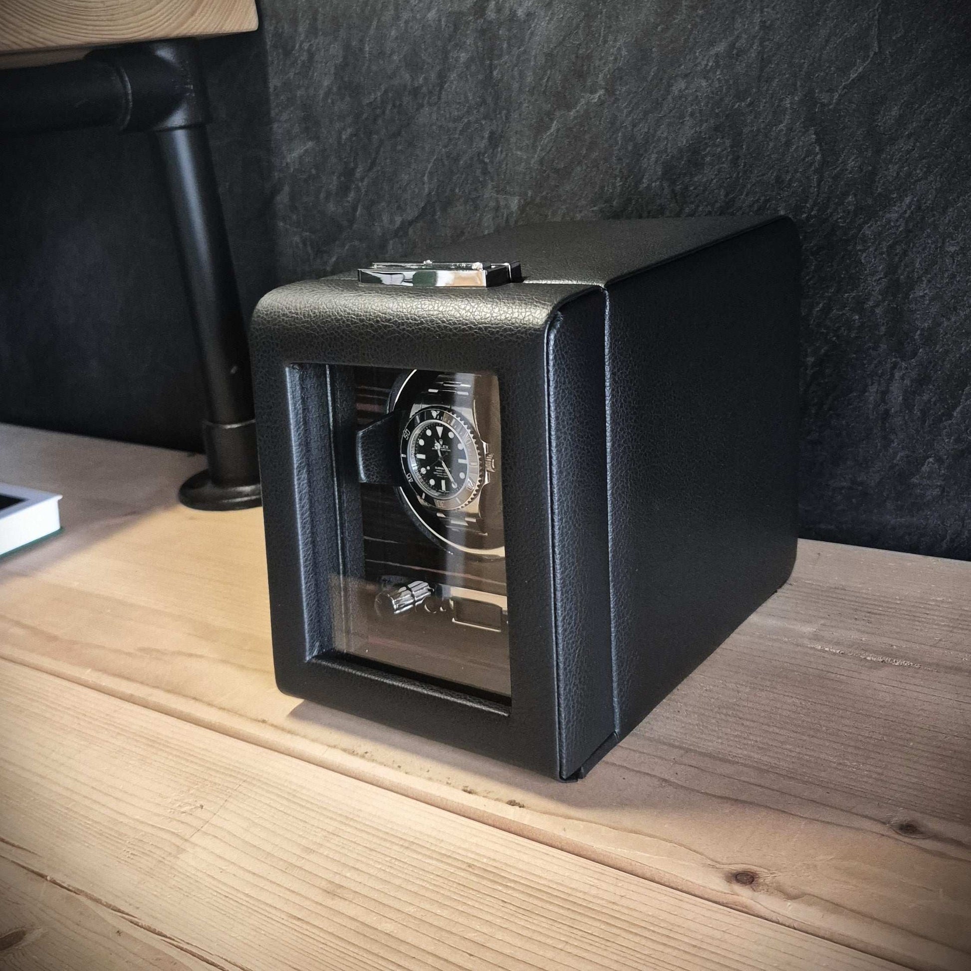 Watch winder Roadster 1 horloge Wolf 1834 - Horlogerieshop.nl
