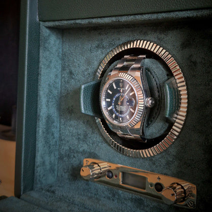 Watch winder met lade British Racing 1 horloge Wolf 1834 - Horlogerieshop.nl