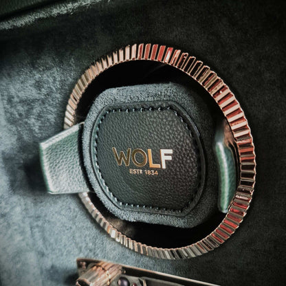 Watch winder met lade British Racing 1 horloge Wolf 1834 - Horlogerieshop.nl