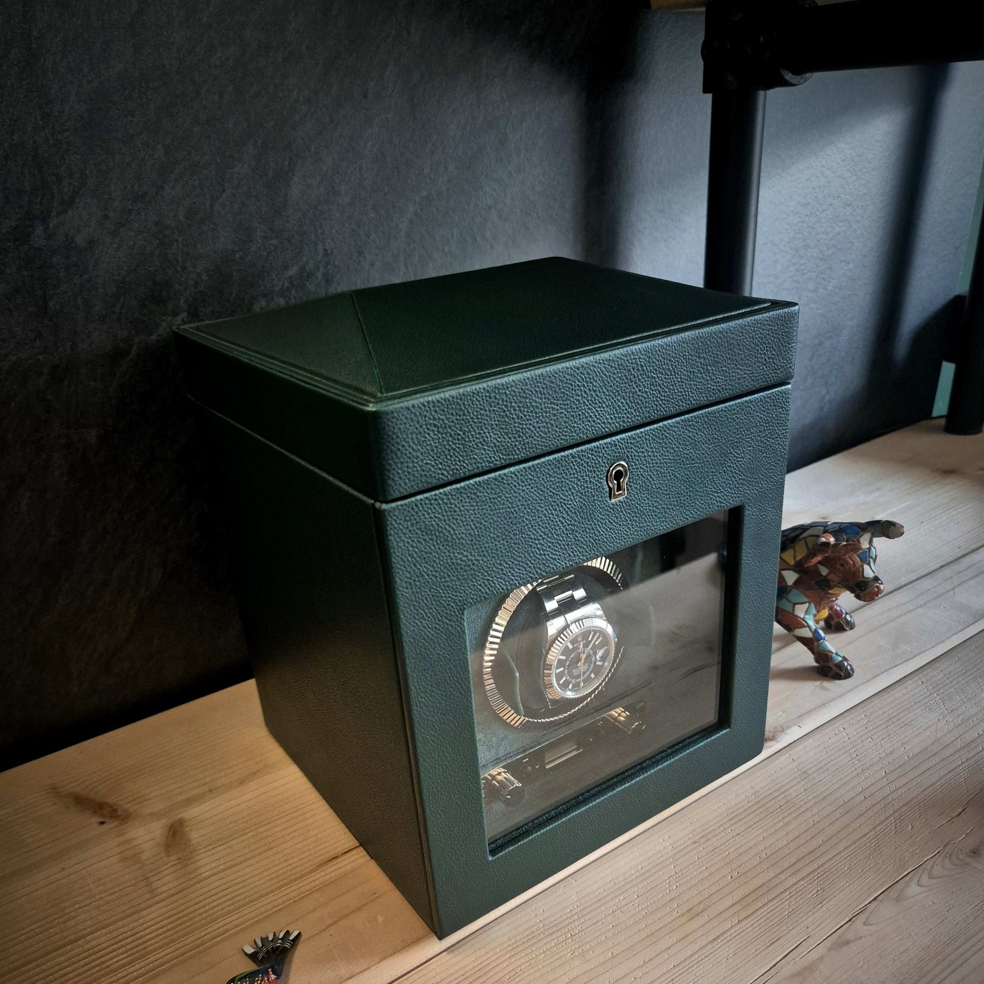 Watch winder met lade British Racing 1 horloge Wolf 1834 - Horlogerieshop.nl