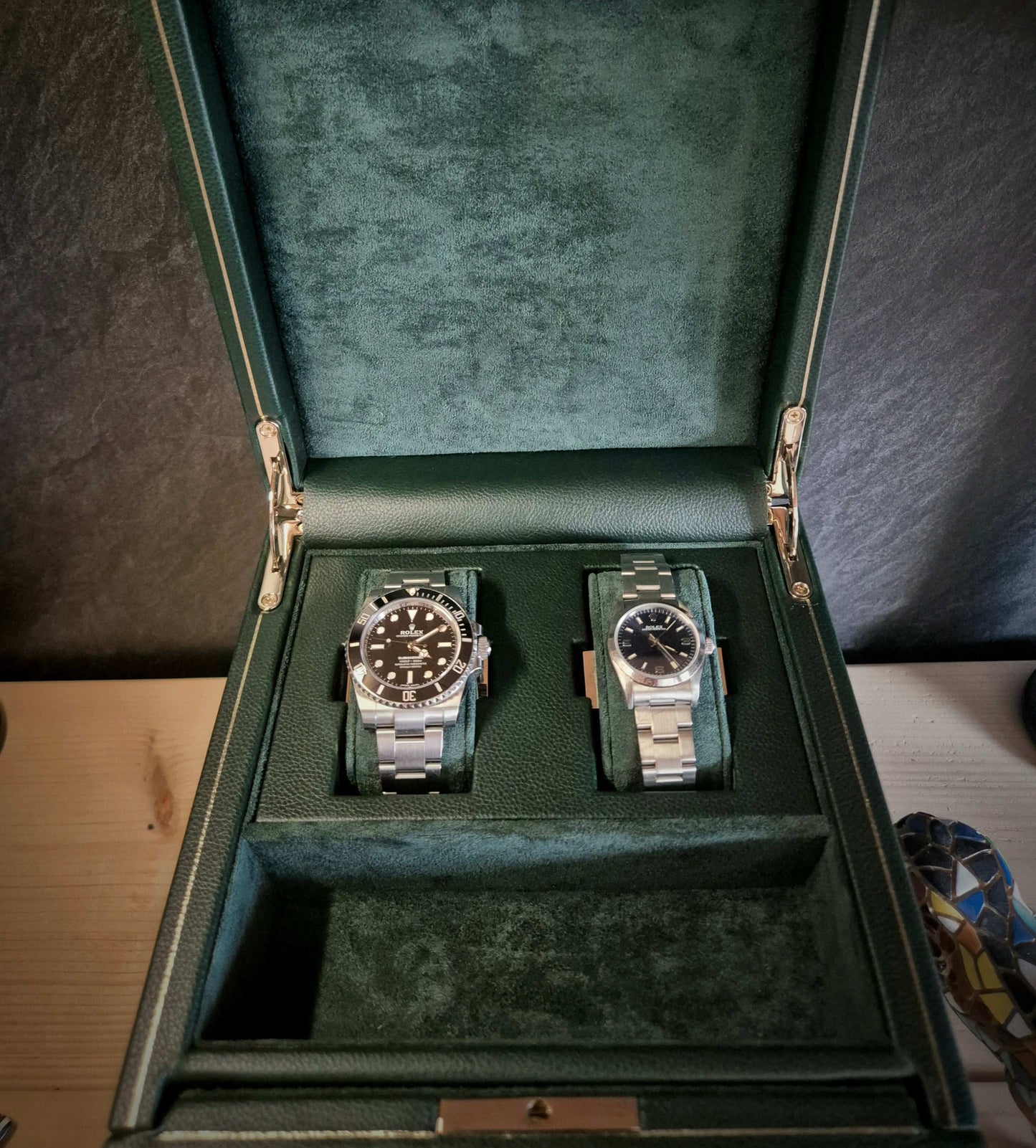 Watch winder met lade British Racing 1 horloge Wolf 1834 - Horlogerieshop.nl