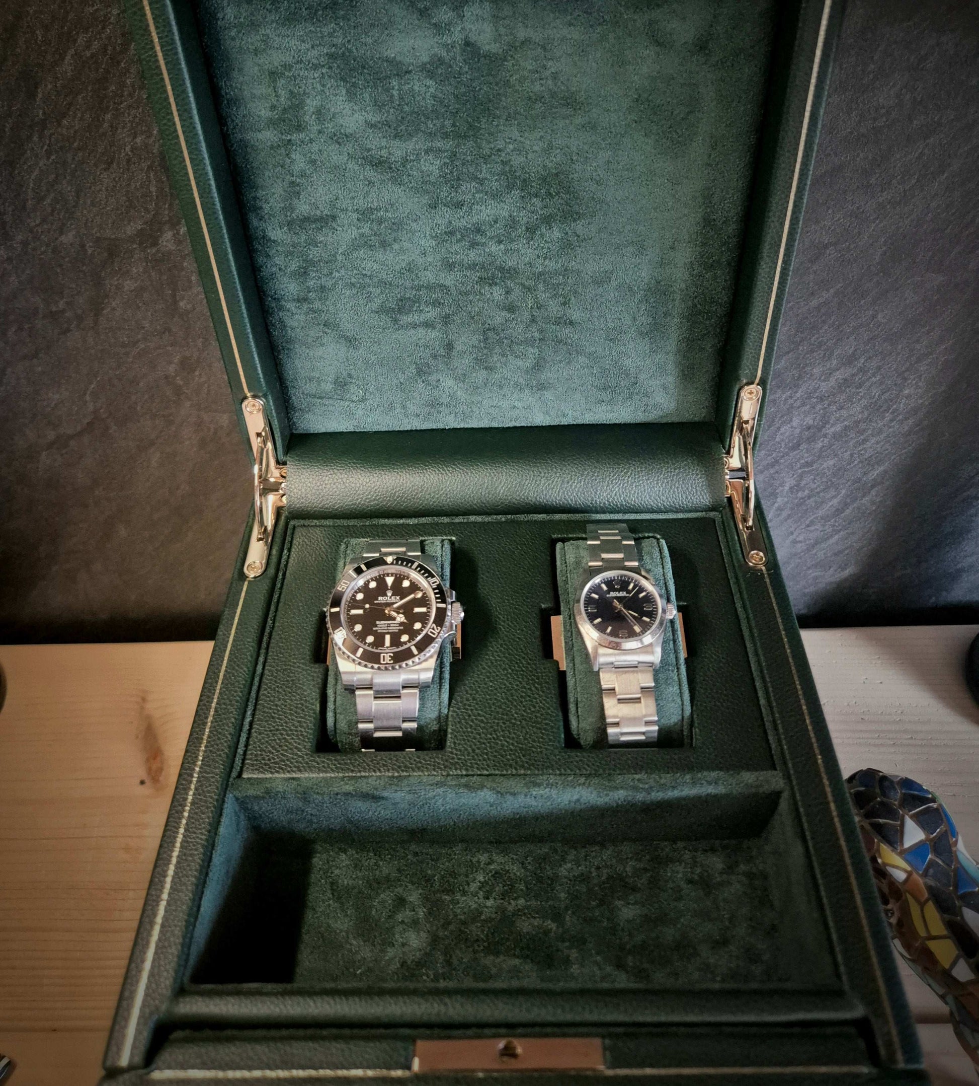 Watch winder met lade British Racing 1 horloge Wolf 1834 - Horlogerieshop.nl