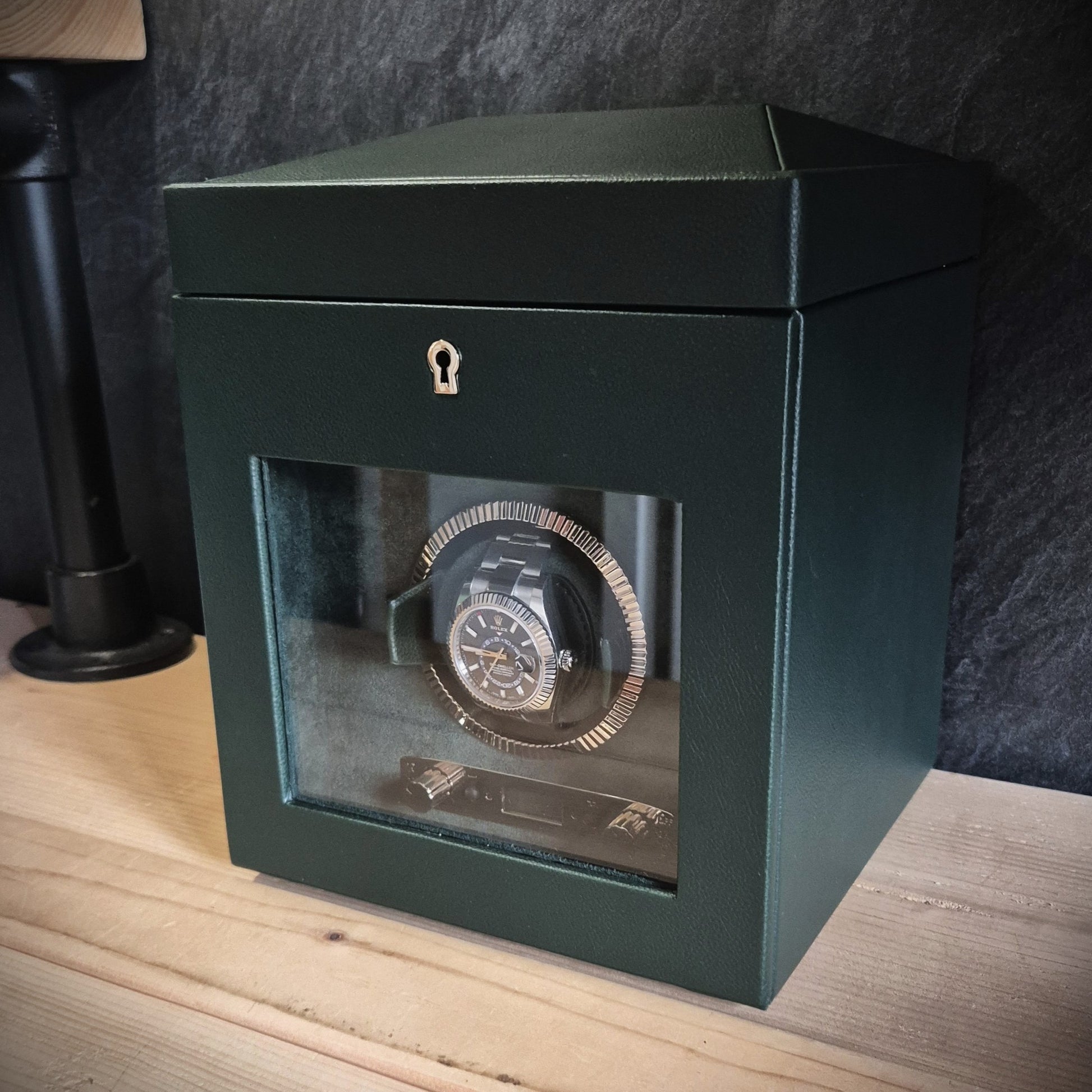 Watch winder met lade British Racing 1 horloge Wolf 1834 - Horlogerieshop.nl