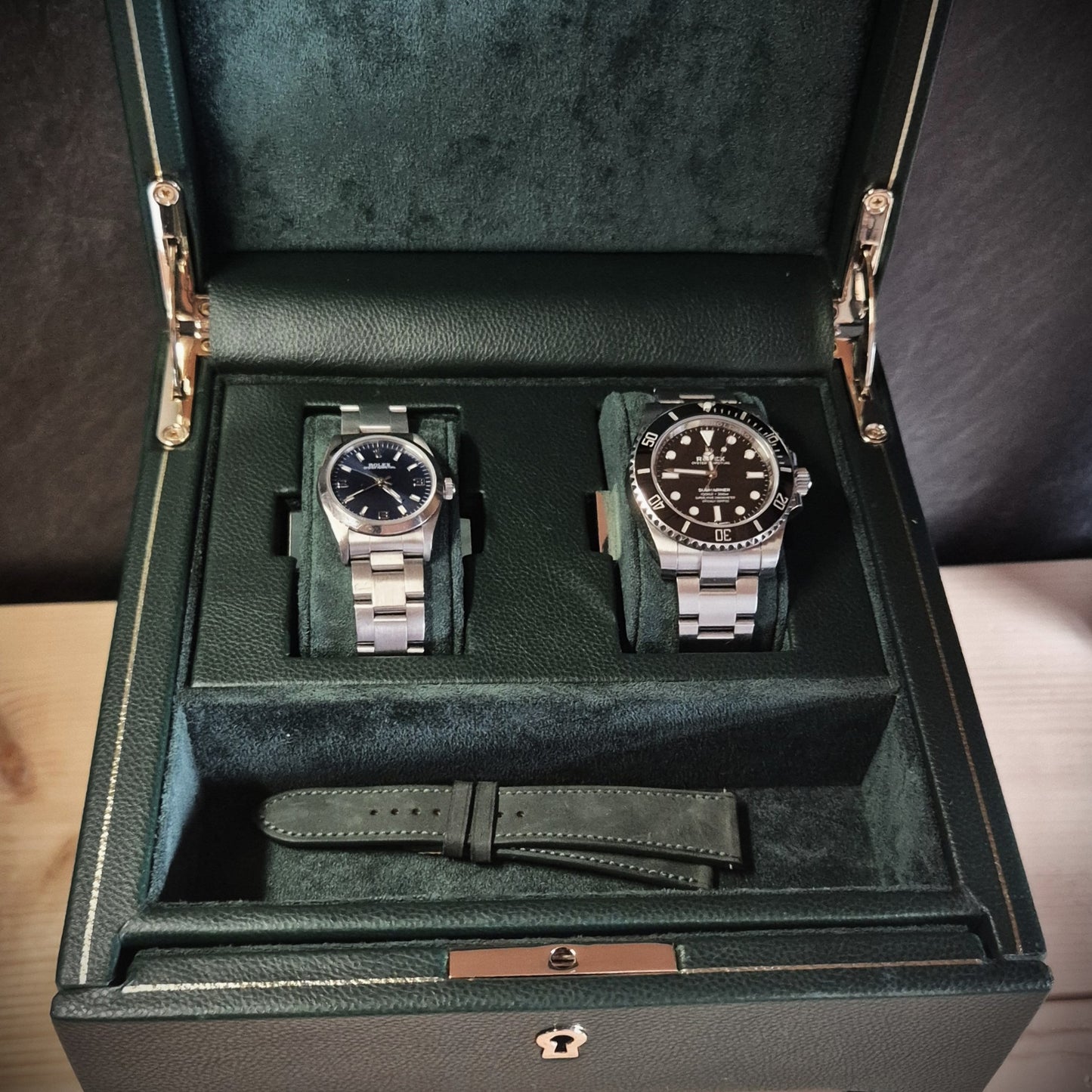 Watch winder met lade British Racing 1 horloge Wolf 1834 - Horlogerieshop.nl